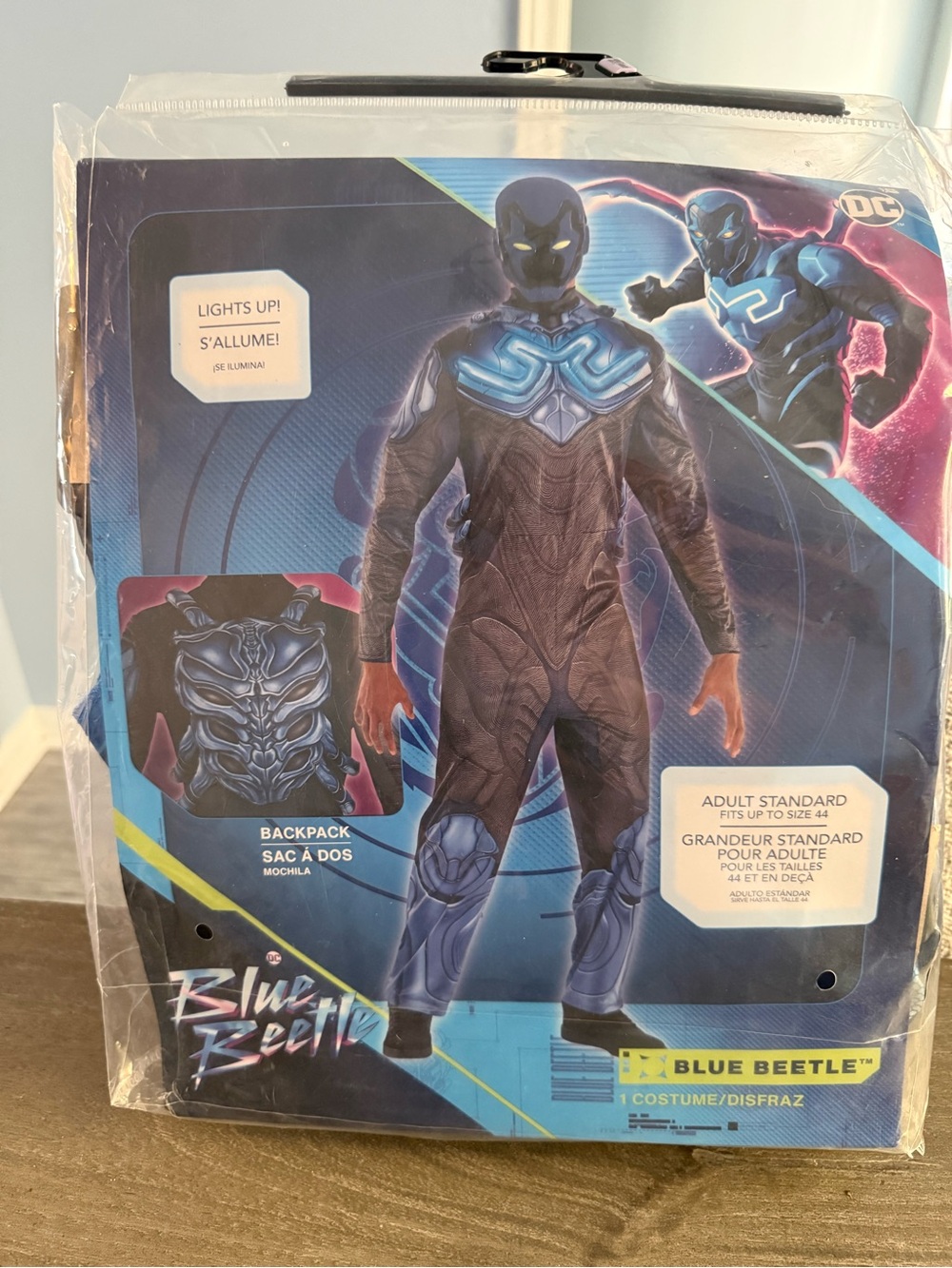 Adult Standard Size Blue Beetle Halloween Costume